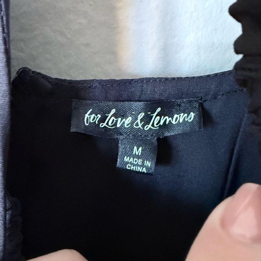 For Love & Lemons Desiree Maxi Black Dress Free People Size M - Picture 15 of 16